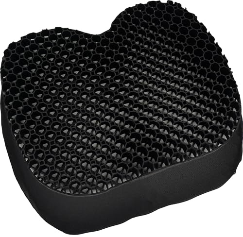 Omoojee Coussin de siège de Kayak, Coussin de siège en Gel antidérapant pour Une Assise prolongée sur Le Bateau, Le canoë, Le Sup, la Chaise (Noir)