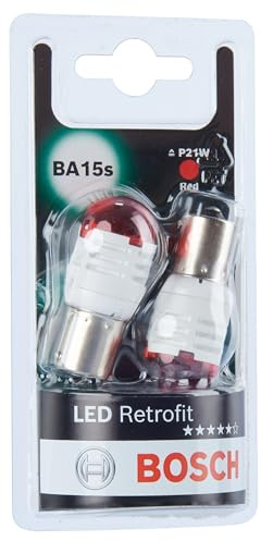 Bosch -P21W LED Retrofit lampes auto - 12 V 1 W BA15s - 2 ampoules