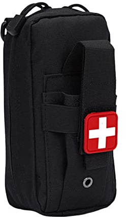Djowyh Primeros Auxilios Tácticos Riñonera | Bolsa Médica Táctica al Aire Libre Viaje de Supervivencia Camping Senderismo Caza Hogar Emergencia Primera Tact-ical Kit Médico, Ne , ver descripción,