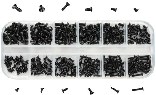 300 STK M2 M2.5 M3 Schrauben Set, PC Schrauben Set, Laptop Schrauben Sortierten Set, Mini Schrauben Set, Computerschrauben, Universal Kreuzschlitzschrauben, HDD M.2 SSD Computer Reparatur Schrauben