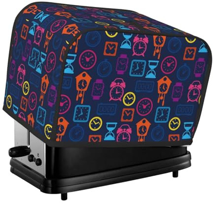 Copertura per tostapane a 2 fette, impermeabile, con tasche, per piccoli elettrodomestici da cucina, protezione dalle impronte digitali, lavabile in lavatrice