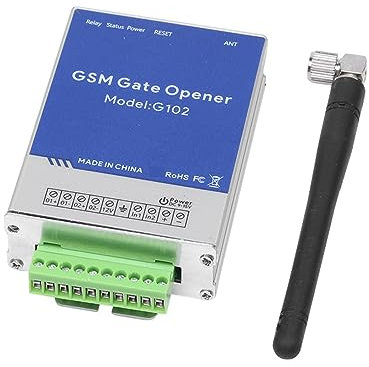 Kit di apertura per cancelli scorrevoli, G102 GSM Apriporta Cellulare Telecomando Controller Telecomando wireless Accesso alla porta Chiamata gratuita for Smart Home Garage per famiglie, piccole comun