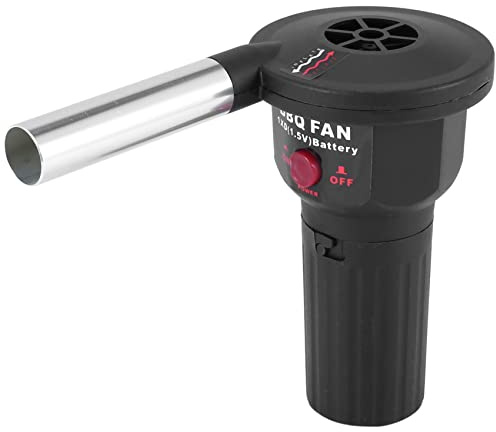 Harewtwy Ventilatore per Barbecue Portatile Alimentato Un Batteria per Barbecue per All'Aperto Picnic Barbecue Strumento di Cottura Accessori per Griglia