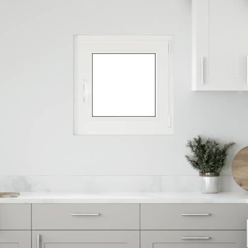 Genérico Finestra per Seminterrato RISOR 60x60cm Anta Ribalta DIN Destra,Bianco,10.85kg,4108300