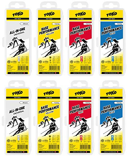 Toko _ Skiwachs Set 8 x Base Performance Wax - für Alpinski + Langlaufski + Board