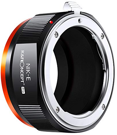 K&F Concept Lens Mount Adapter Compatible with Nikon AI Nikkor F Mount Lens to NEX Mount Camera for Sony A6000 A6400 A7II A5100 A7 A7RIII