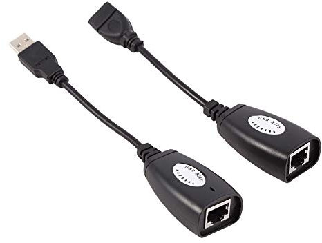 Yosoo Health Gear USB to RJ45 Extension Cable, USB Over Ethernet RJ45 Extender Adapter Cat5 Cat6, USB to RJ45 Extension Cable Connector, USB over Rj45 Extender Network Extender over Cat5 RJ45 Cat6