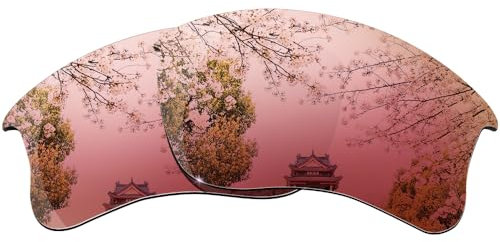 HiCycle2 Spiegelpolarisierte Ersatzgläser für Oakley Flak Jacket XLJ Sonnenbrille (Rosa)