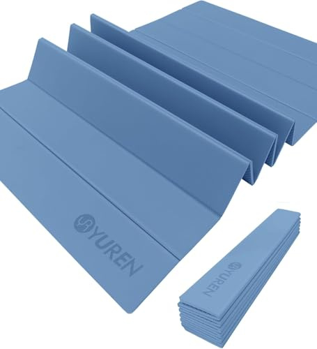 RYTMAT Tappetino Yoga Pieghevole 195×90cm TPE 10mm Spesso Tappetino Palestra Antiscivolo per Casa Tappetino Pilates Impacchettabile per L'allenamento Campeggio Viaggio