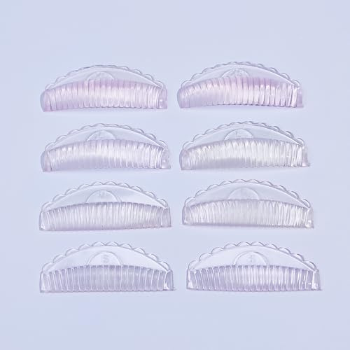 Lomansa Bigodini Laminazione Ciglia, Cuscinetto a Sollevamento delle Ciglia, Super Appiccicoso, Crea Ciglia a Grappolo, Adatto per il Salone (Rosa)