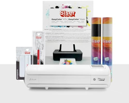 Siser Juliet® Starter Pack - Beinhaltet den Juliet High Definition Schneideplotter, sowie thermo-transferierbare Schneide- und bedruckbare Folien, Aufkleber und Zubehör