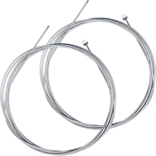 MIETONG 2 Pieces Bike Brake Cable - Universal Standard Bicycle Brake Cable Replacement Accessories, Bicycle Front and Rear Brake Cable Set for Road Bike, Mountain Bike, MTB