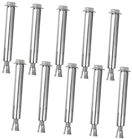 CIYODO 10piezas Pernos De Expansión Para Carreteras De Hormigón y Anclaje Robusto Para Reductores De Tornillos De Alta Resistencia