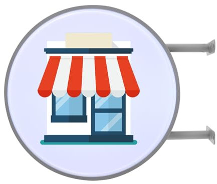 Boîte Lumineuse Led Double Face Ronde 50cm Panneaux Lumineux étanche Extérieure Publicité Publicitaire Boîte Lumineuse,Pour Restaurants, Cafés, Magasins