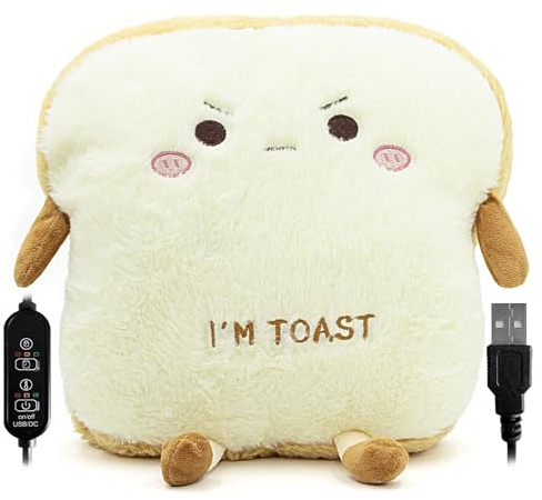 Cute Heating Pad for Period Cramps Menstrual Pain Relief, USB Powered Portable Electric Heat Pads,Back/Neck Pain Relief Cute Stuff Stuffed Animals Funny Gifts for Women Teen Girls