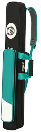 Hellery Étui pour Queues de Billard Mallette de Rangement et Housse de Protection pour 5 Cannes avec Poignée Confortable Adapté pour Les Joueurs de Tous, Vert