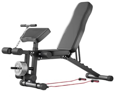 Adjustable Folding Weight Bench,Multi-functional Pastor Dumbbell,20-in-1 Foldable Fitness,Backrest and Elbow Rest Height,400kg Load Capacity