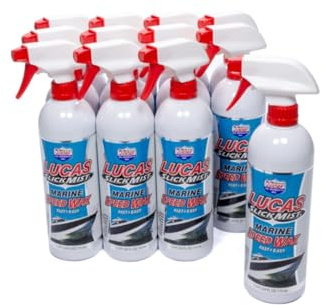 Lucas Oil 10980-12 Slick Mist Marine Speed Wax Case (12 x 24 oz), 1 Pack