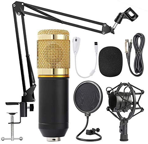 YIDOBLO BM 800 microfono per studio a condensatore, registrazione vocale, karaoke, microfono per PC