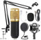 Micrófono BM 800 para estudio de condensador, grabación de voz, karaoke, micrófono para ordenador PC de YIDOBLO