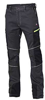 Ristohouse Siggi Pantalon de Travail Bergen, Tissu Stretch (Gris, L)