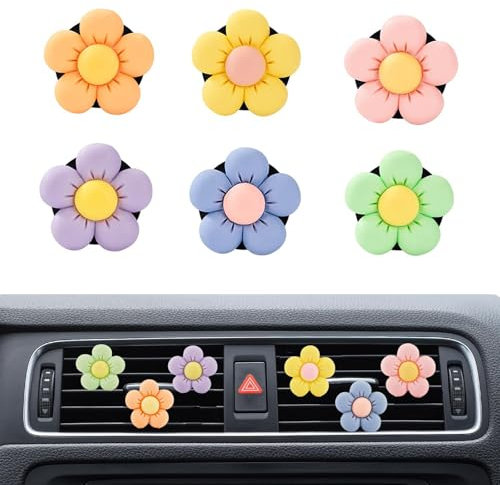 VICZON Deodorante per auto, 6 pezzi, diffusore di olio essenziale per auto, aromaterapia, deodorante diffusore di oli