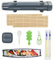 Kit Sushi 9 Pcs Kit Para Hacer, Sushi Para Principiantes, Sushi Maker con Onigiri Molde Palillos Japoneses, Kit Para Hacer Sushi En Casa Utensilios Para Hacer Sushi Comida Japonesa