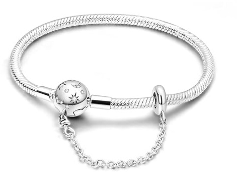 Pandach Bracelet en Argent 925 Pour Femme for charms, Bracelet serpentine Compatible avec Pandora Charms