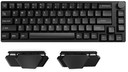Stageek Handballenauflage Tastatur,Split Ergonomic Handgelenkauflage Tastatur,Handballenauflage zur Entlastung des Handgelenks,Tastatur Handauflage für Büro und Spiele,Schwarz.