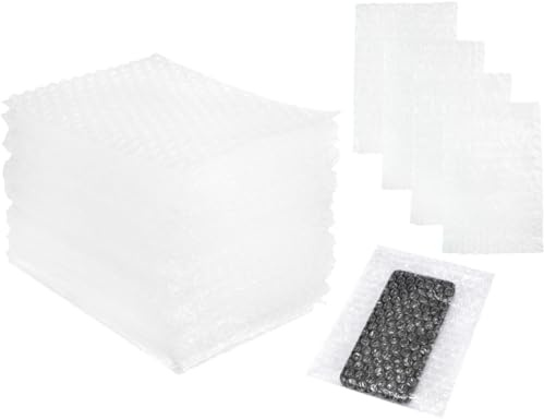 50 UNIDADES Bolsas de Plástico de Burbujas tamaño 20x15cm. Embalaje de protección para proteger artículos delicados y hacer envíos seguros de paquetes. Perfectas para guardar y almacenar objetos