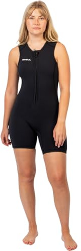 GUL 2026 Mujer Response Natur 3mm Front Zip Short Jane Neopreno RE5306-BKBK - Black