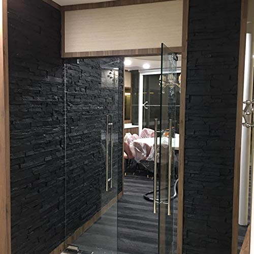 Boutiquemall Faux Reef Stone Wall Panels, 3D FRP Wall Panel | Resin Fiberglass Panelling | 3D Wall Facing for House Extrior and Interior Wall (Black Reef Stone, 25.54 sq.ft/box)