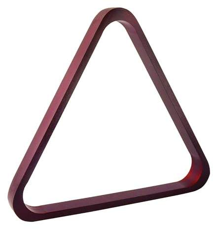 GSE Games & Sports Expert Solid Wood Billiard 8-Ball Triangle or 9-Ball Diamond Pool Ball Racks for 2-1/4 Pool Balls (Mahogany Triangle Rack)