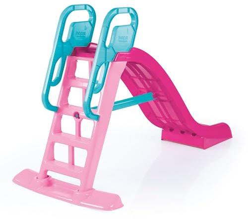 DOLU: Big Splash Slide: Unicorn Pink & Blue - Waterslide Hose Attachment, Indoor/Outdoor, Plastic Playground Equipment, 74.4 x 33.5 x 44.9, Kids 3+