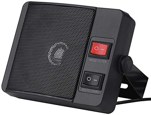 Externer Lautsprecher, Tragbarer ABS Compact Delikat Walkie Talkie Externer Lautsprecher für Funkgerät Autoradio