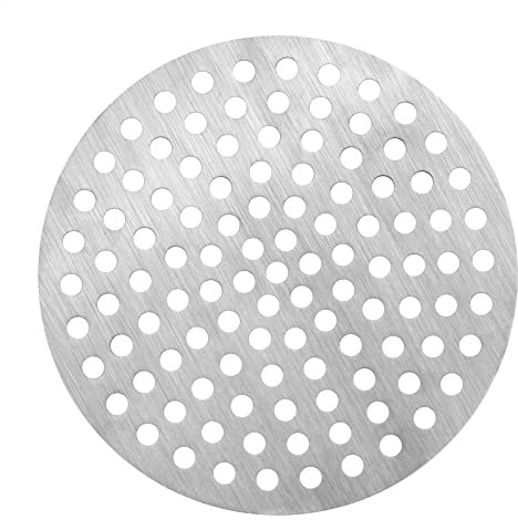 TSSS 2 PCS 176mm Round Drain Guard/Swirl Cover Drainage Stainless Steel, Outside Grid Drains Cover, Thickness 1.9mm