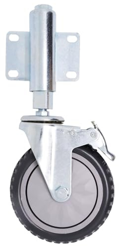 BENLIUDH Spring Loaded Heavy Duty Gate Support Wheel for Wooden & Metal Gates, 200 Lbs Load Capacity (5 Inch)