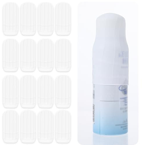 Dimeho 16 manicotti elastici per bottiglie in silicone a prova di perdite, riutilizzabili, a prova di perdite, per contenitori da viaggio, bagagli, articoli da toeletta, accessori per donne e uomini