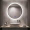 Kasloglow Bluetooth Round Bathroom Mirror with LED Lights 600mm 3 Colour Dimmable Lighting Demister Touch Illuminated Wall Mounted Vanity Mirror 23.62 inch