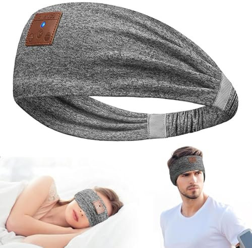 YiYunTE Mascherina Bluetooth per dormire, con cancellazione del rumore, cuffie per dormire e dormire sul fianco, gadget regalo per donne e uomini, rilassamento e meditazione