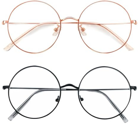 Uzndq 2 Pcs Brille,Blaulichtfilter Brille Damen,Kinderbrille Ohne Stärke,Blaulichtbrille,Blaulichtbrille Mit Unisex,Computer Blaulicht Blockierende,Geschenke Glasses Kinder