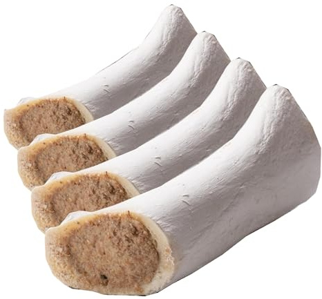 Hollings Filled Bone with Venison Dog Chew, Delicious, Air Dried Long Lasting Bone for Adult Dogs, Made with 100% Natural Ingredients (1 Bone) (Pack of 4)