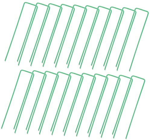 TOYANDONA 20piezas Estacas De Tierra para Jardinería Clavos De Jardinería Estacas Forma Herramientas De Fijación para Paisajismo Clavos para Fijar Césped para Huertos y Céspedes