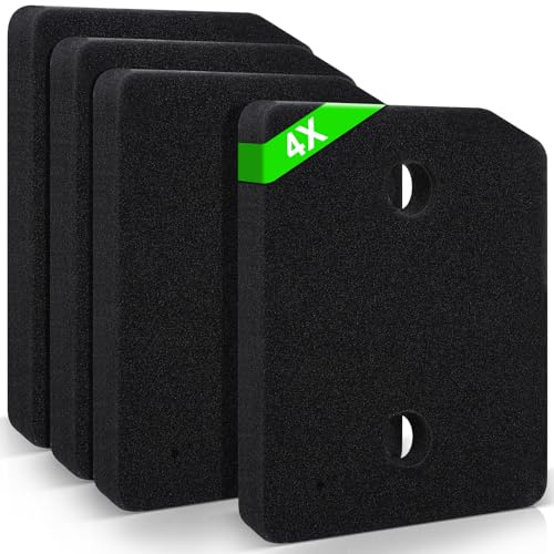 Cozary 4 Filtro per Asciugatrice Miele T1 - di Ricambio a Doppia Spugna (Fine e Grossa) 20.7x15.7x3 cm, Compatibile con il Codice 9164761, per Pompa di Calore