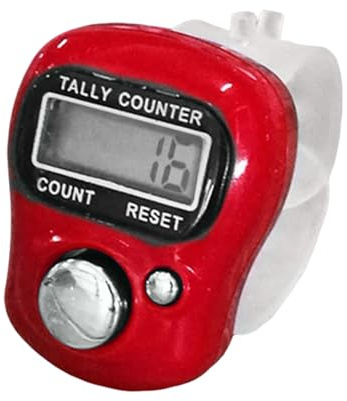 Genérico Clicker da dito, contatore digitale con schermo - contatore di clic a 5 cifre, per uncinetto golf, allenamenti, scuola, sport, eventi punteggio nuoto uomini donne bambini
