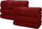 Betz 6 Stück Saunatücher XXL Badetuch Liegetuch Strandlaken Saunahandtuch Premium Frottee 100% Baumwolle Größe 70 x 200 cm Farbe dunkelrot
