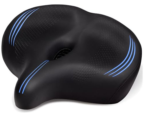 CDYWD Sillin Bicicleta Muy Comodo para Hombres y Mujeres, Sillín Antiprostatico de Concepto Ergonómico, Reemplazable de MTB, Ebike, City Bike, Estatica Asiento Asiento Bicicleta