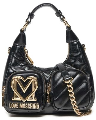 Love Moschino, BORSA A SPALLA Donna, Nero, Taglia unica