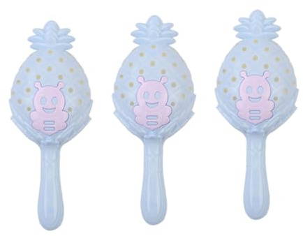FUNOMOCYA Sonajeros para Bebés 0-3 Años Manivela, 3 Piezas Coloridas Aleatorias, Juguetes Educativos para Desarrollo Sensorial y Motricidad Fina Infantil Color Aleatorio