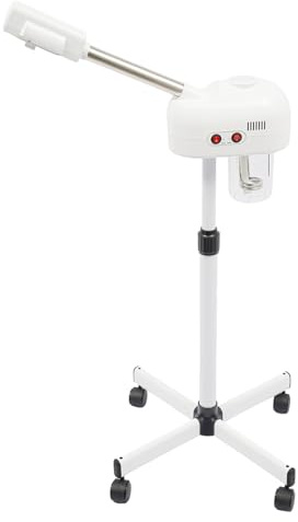 2 in 1 Vertikaler Gesichtsdampfer 800W Gesichtssauna 360° Porenreiniger Dampf Spa Maschine Luftbefeuchter Schönheit Heiße und Kalte Dampfgerät Feuchtigkeitsspendende Schönheit Maschine Weiss